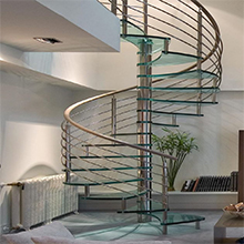 House Curved Decorative Spiral Staircase Design 