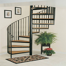 Escape fire spiral staircase/wrought iron spiral stairs/hot galvanized spiral stair 