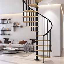 Design spiral staircase/stainless steel spiral stairs 