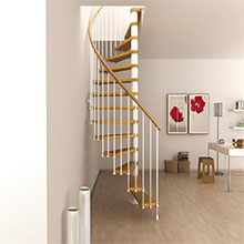 Modern design factory supply iron spiral staircase 