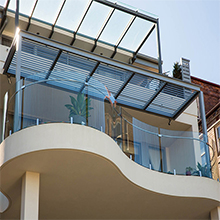 swimming pool glass spigot railing/round friction glass balustrade spigots - 副本
