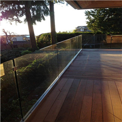 Aluminium u channel glass balcony railing designs-A - 副本