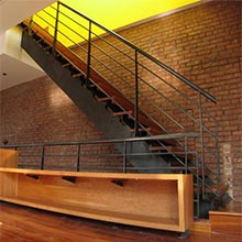 Indoor solid wood tread frame glass railing straight stairs prices furniture staircase 