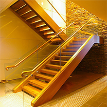 wood stair case, modern straight staircase 