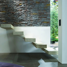 Interior build floating staircase