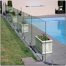 Stainless steel balcony balustrade spigot glass railing design
