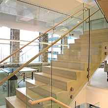  Frameless Standoff widely used glass railing for decking balcony staircase 
