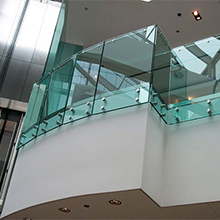 stainless steel glass standoff tempered laminated glass balcony railing 