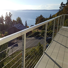 Stainless steel cable railing for stair and balcony railing