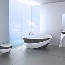 Best custom Deep Acrylic Solid Surface whirlpool Bathtub