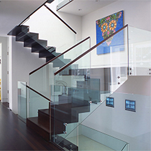 easy installation 304 stainless steel frameless glass standoff railing 