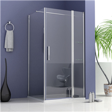 Customizable Sliding Shower Door With SUS304 Top Rail, Rollers & Wall Brackets