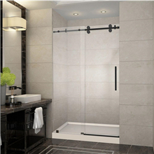 Hot sale simple sliding glass shower room door and shower cabin