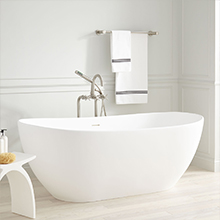 Free Standing White Acrylic Modern Bathtubs