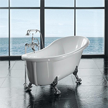 Modern Seamless White Bathtub