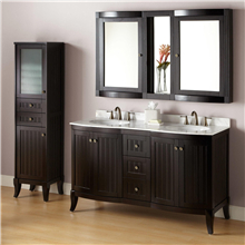 American Tall Bathroom Vanity With Marble Countertop