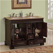 Luxury American Style One Piece Vanity Top Grade Bathroom Vanity