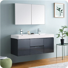 Modern wall hung bathroom vanity hanging corner plywood wooden bathroom cabines vanity