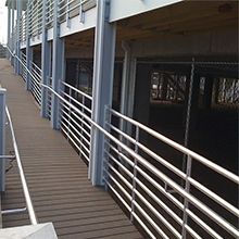 Stainless steel rod railing of balcony steel wire grill designs