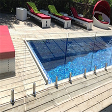 Good quality swimming pool plexiglass railing Ss spigot bracket