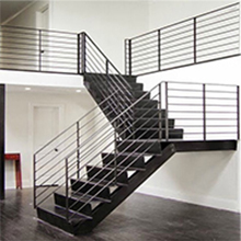 Solid Rod Iron Stair Railing For Home