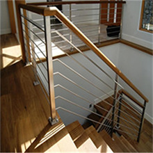 Deck/stair railing painted steel solid rod hanrail balustrade