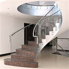 Modern design curved staircase for home