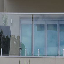 spigots glass railing