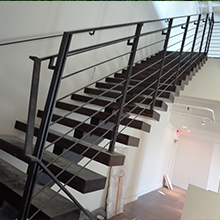 house indoor stair ss304 316 rod railing with stainless handrail