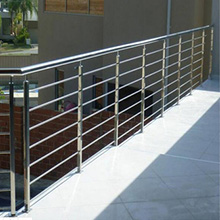 Stainless steel stair railings for Prefabricated staircase / High quality 316s.s rod baluster stairs railing