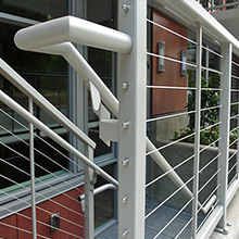 Building stainless steel balcony wire cable railing for stair