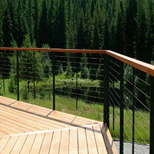 Modern stainless steel Cable Stair Railing / Wire Railings Stairs for outdoor & indoor