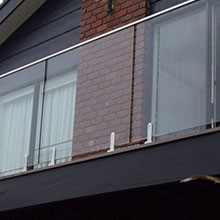 spigots glass railing