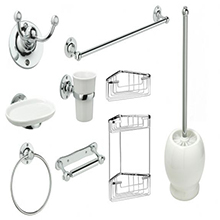 Stainless steel polish home bathroom accessories sets