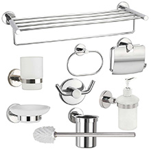 Stainless steel polish home bathroom accessories sets