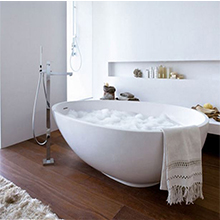 Free Standing White Acrylic Modern Bathtubs