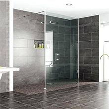High quality tempered glass economic square shower room cabins