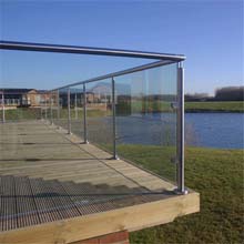 Afford price baluster glass railing 