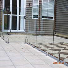 Stainless steel balcony spigot fence glass balustrade railing 