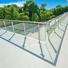 Prima new design glass railing for staircase 