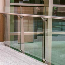 Bottom price high quality railing with glass design 
