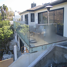 standoff glass railing system glass railing outdoor 