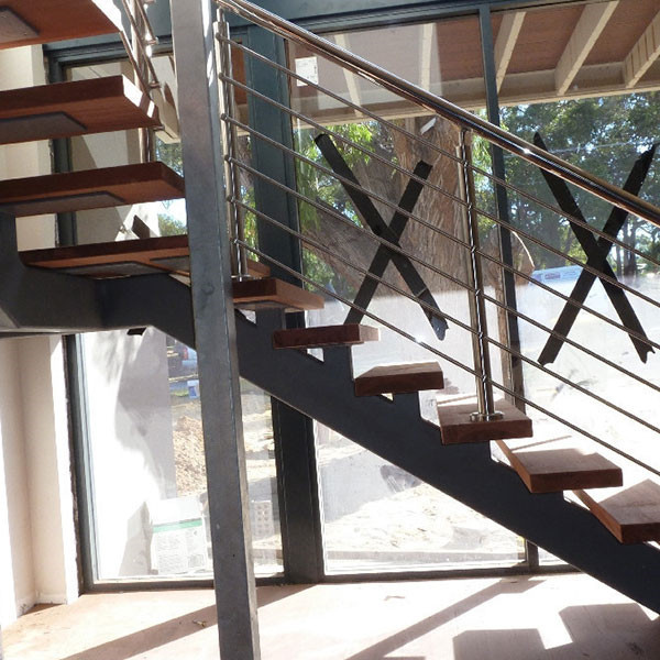 J Central Beam Staircase outdoor straight staircase 
