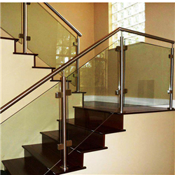 Outdoor Modern Post Glass Railing Stainless Steel SS Balcony-A 