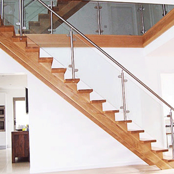 J Wire cable railing straight staircase