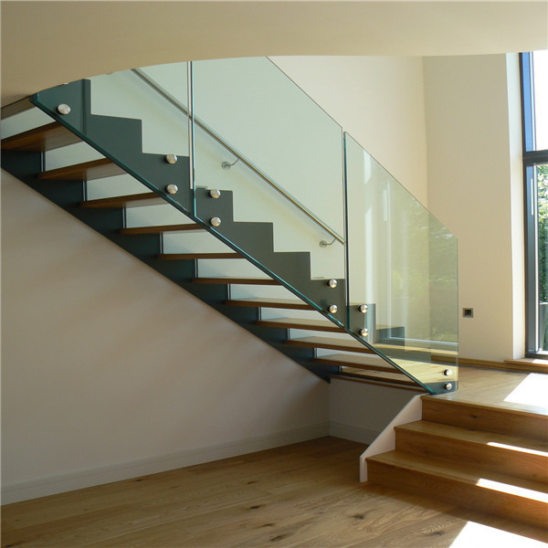 J  Central Beam double stringer metal staircase