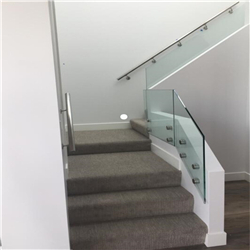 indoor stairs railing designs in steel standoff glass stair staircase railing-A