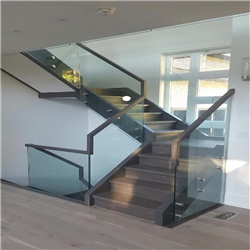 Swimming pool fence closed balcony glass with standoff ss304 glass railing-A