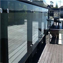 Easy install Simple Design Frameless Standoff Glass Railing for balcony-A