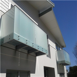 Hight Quality Tempered Balcony Frameless Balustrade Glass Clamp Exterior Terrace Railing Glass Standoff-A